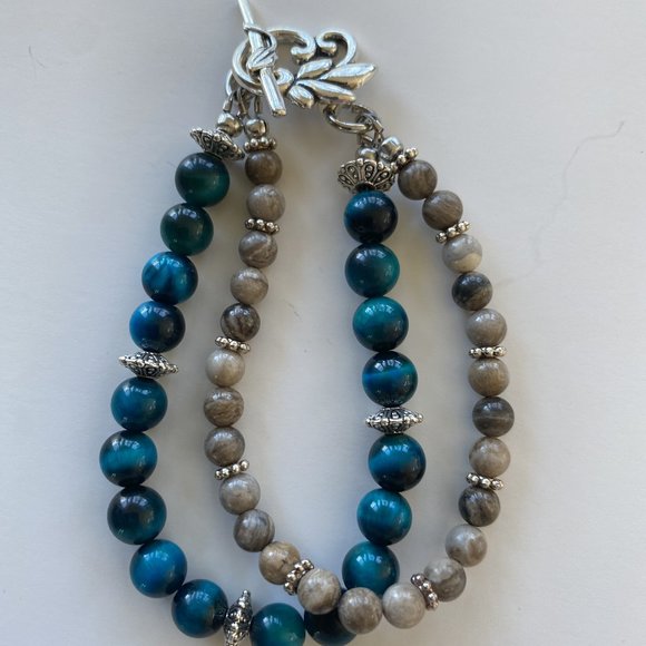 2 strand beaded bracelet - Picture 1 of 5